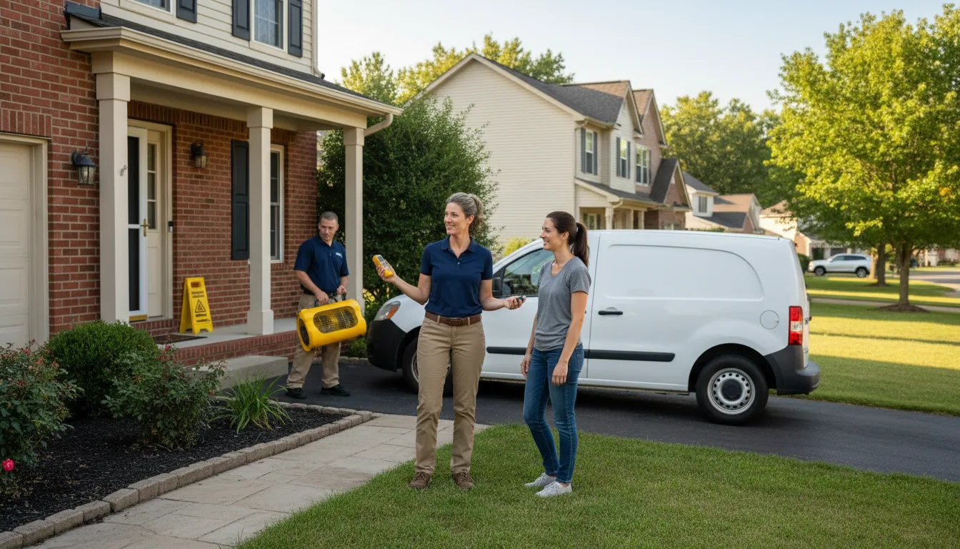 Residential water damage restoration in Almo, ID